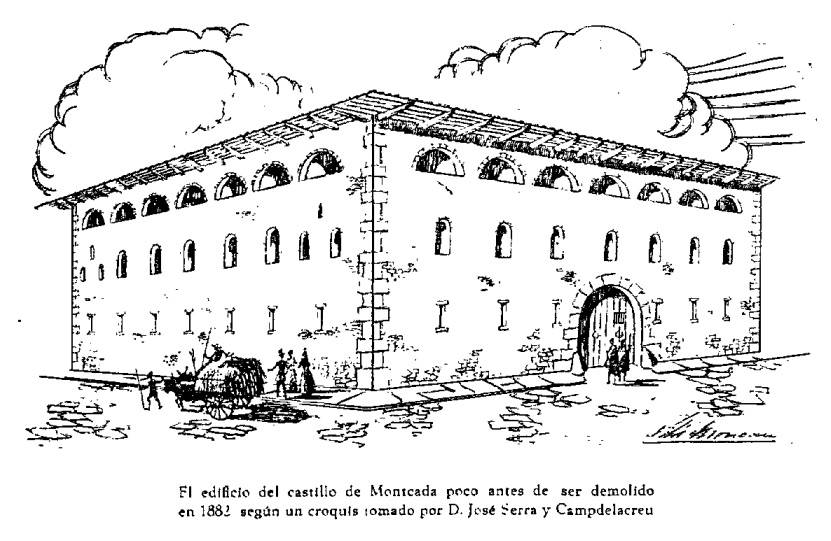 Montcada Castle drawing