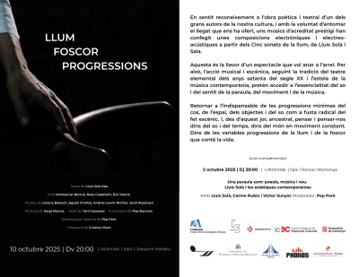 Llum, Foscor i Progressions
