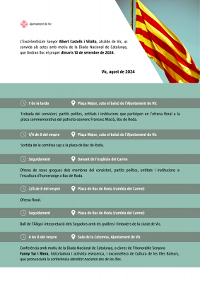 Actes a Vic - Diada 11 de Setembre 2024