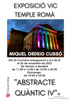 Exposició Miquel Ordeig al Temple Romà
