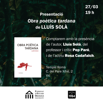 Obra poètica tardana