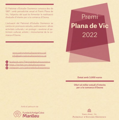 Premi Plana de Vic 2022