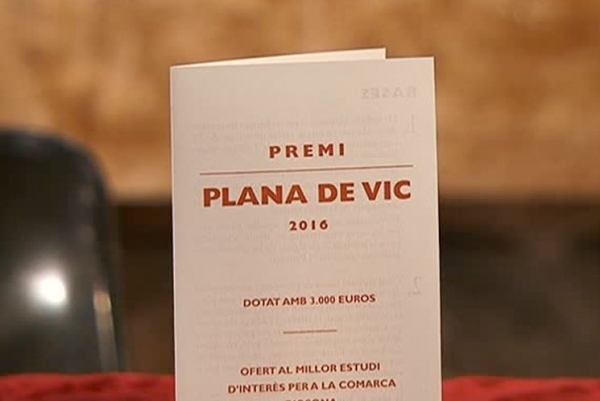 Imatge del flyer del Premi Plana de Vic, l'any passat