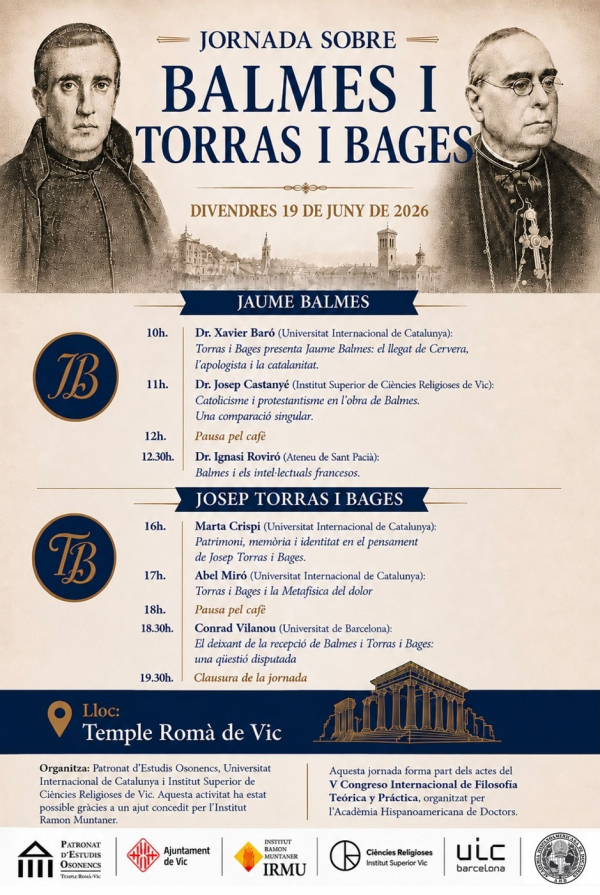 Jornada sobre Balmes i Torras i Bages