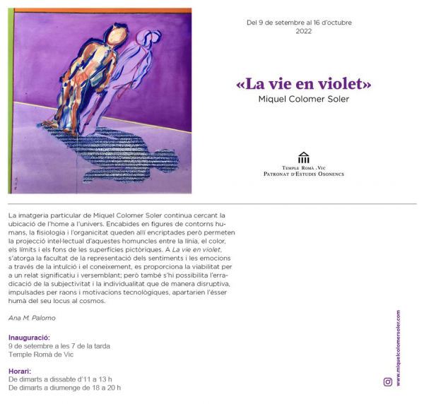 Miquel Colomer - La vie en violet