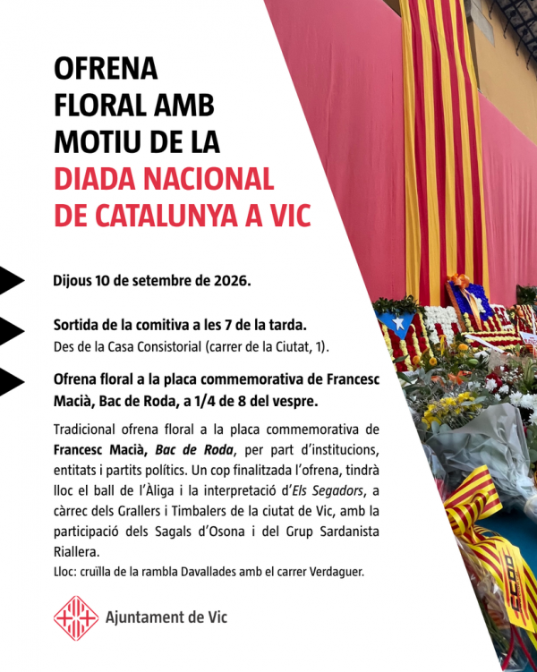 Ofrena Diada a Vic